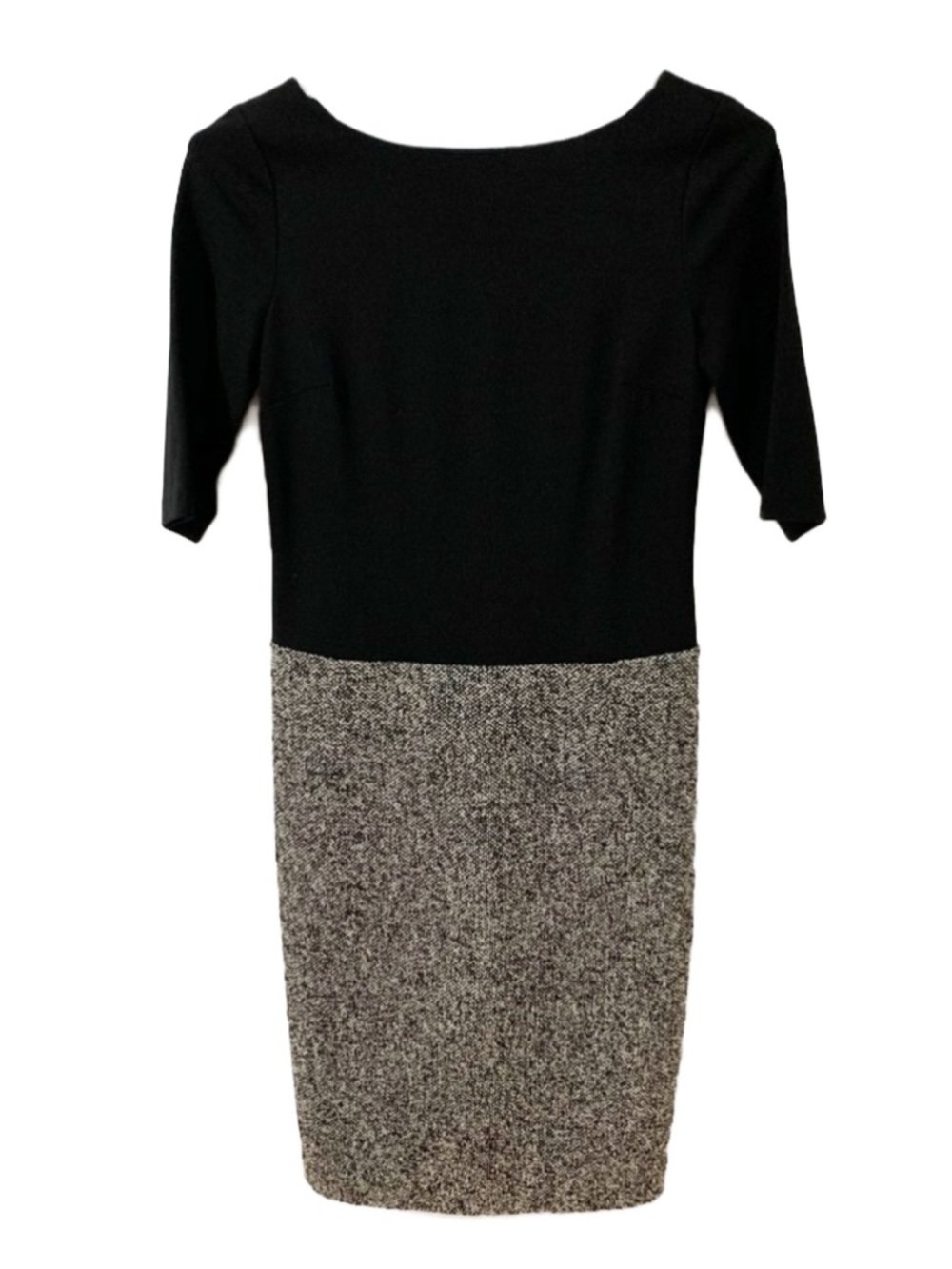 Talbots Knit Tweed Wool Blend Career Dress with Three Quarter Length Sleeves🖤🩶